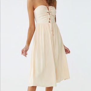 Forever 21 strapless midi dress